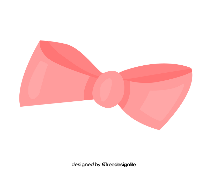 Pink bow tie drawing clipart