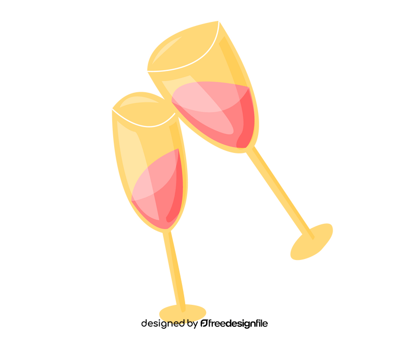 Free glasses of red wine clipart