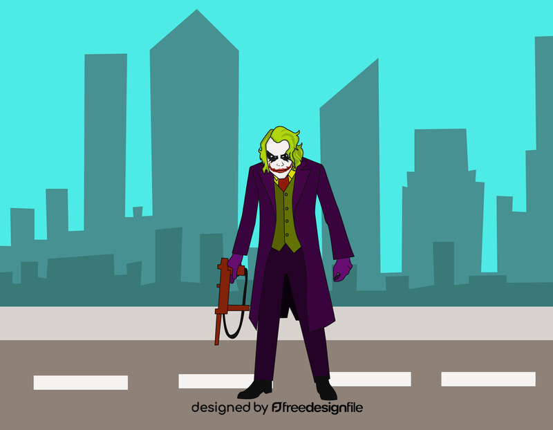 Joker drawing vector