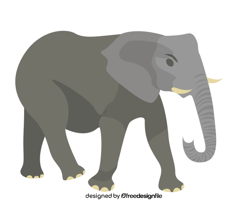 Elephant drawing clipart