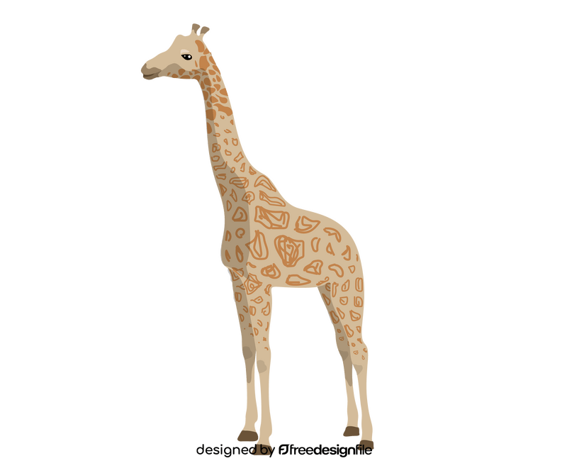 Giraffe drawing clipart