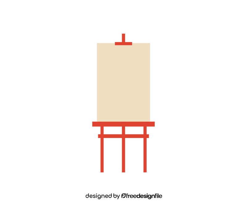 Art painting easel clipart