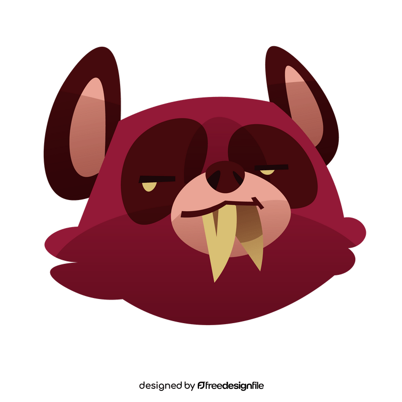 Red panda eating clipart