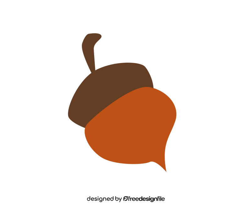 Cartoon acorn clipart