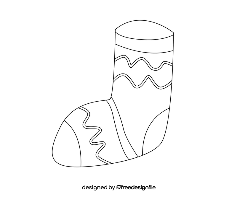 Free socks black and white clipart free download
