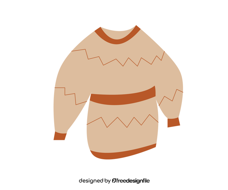 Pullover sweater illustration clipart free download