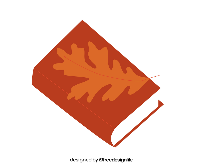 Book in autumn free clipart