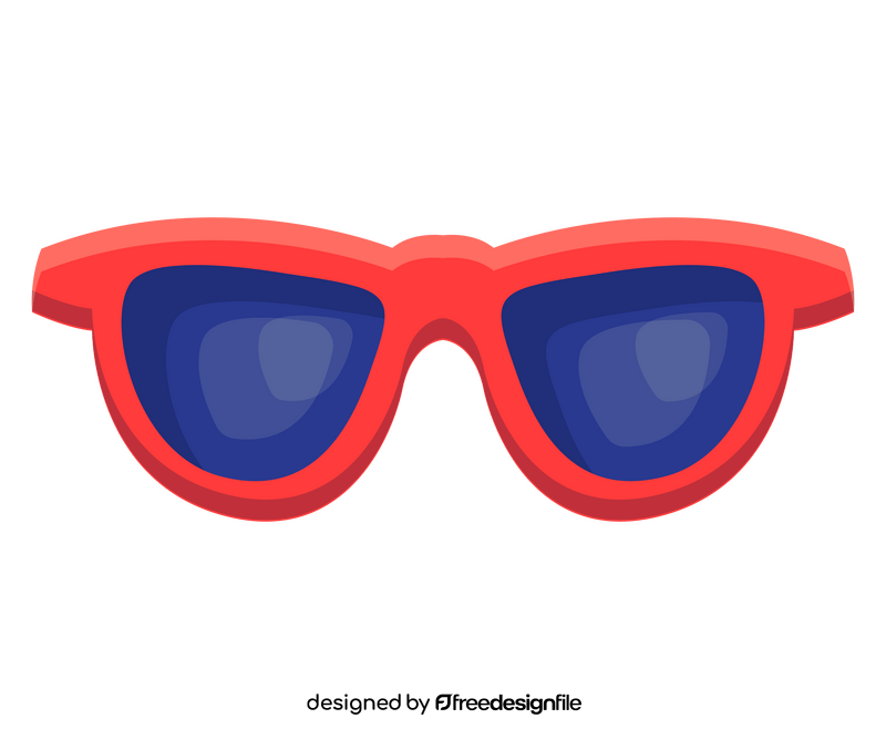 Beach sunglasses illustration clipart