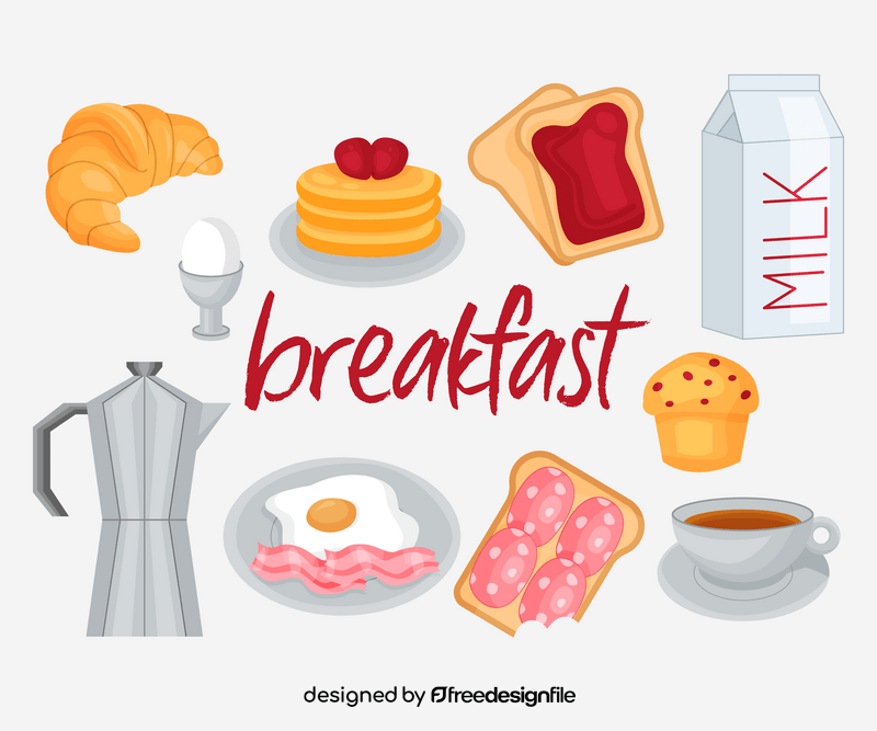 Healthy breakfast vector
