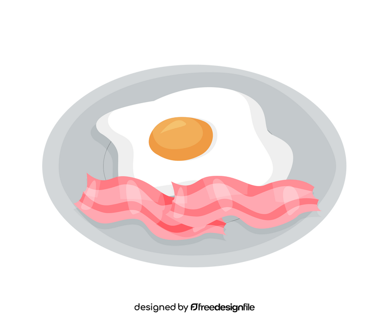 Omelette healthy breakfast clipart