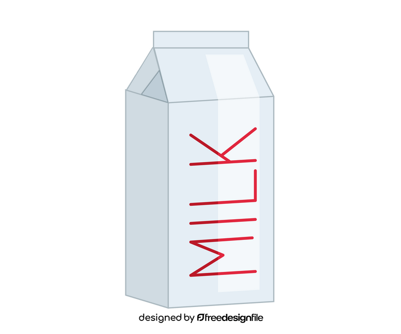 Milk carton illustration clipart