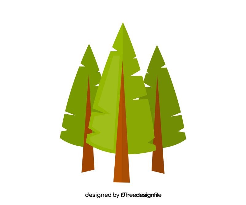 Cartoon spruce tree clipart