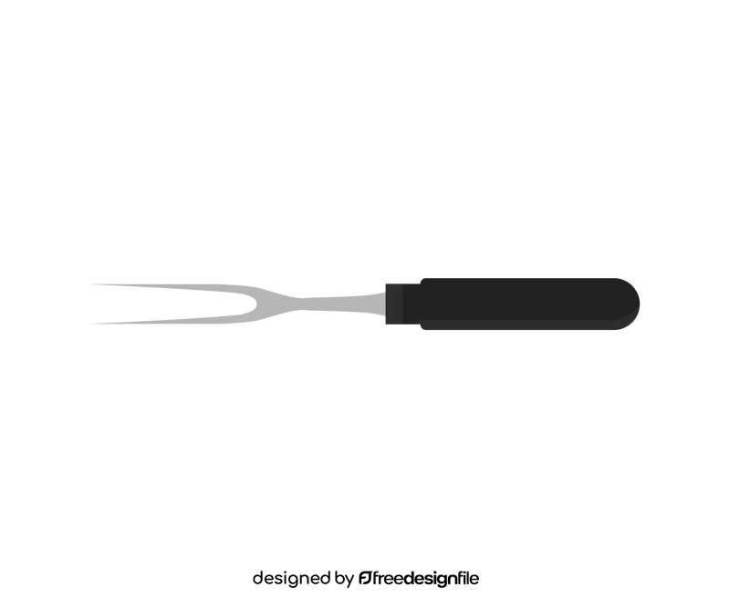 Two prong fork clipart
