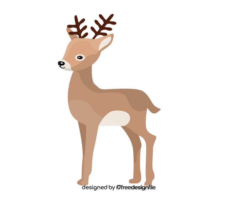Young deer clipart