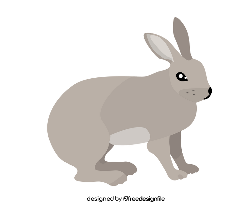 Hare, jackrabbit clipart