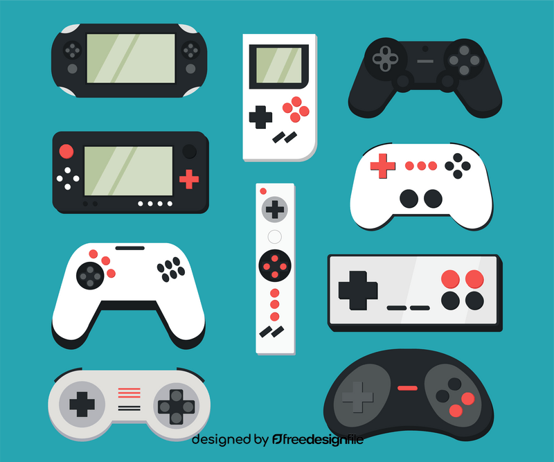 Video game console vector