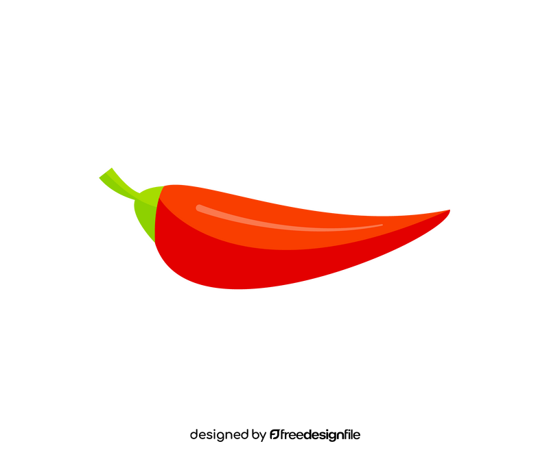Red chili pepper illustration clipart