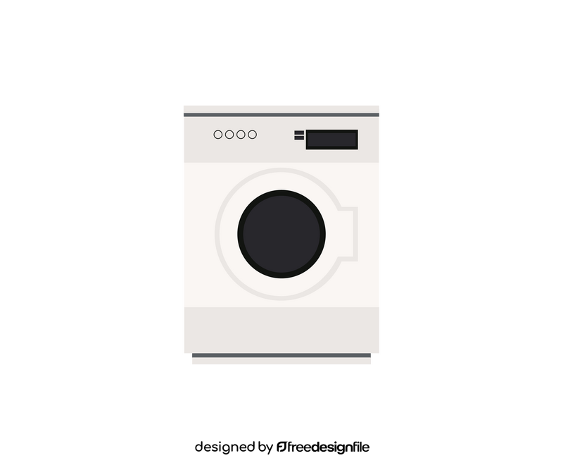 Cartoon washing machine clipart