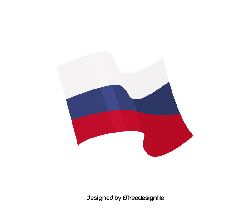 Russia flag drawing clipart