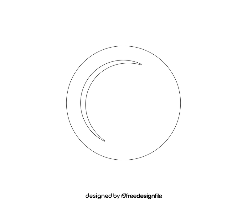 Plate illustration black and white clipart