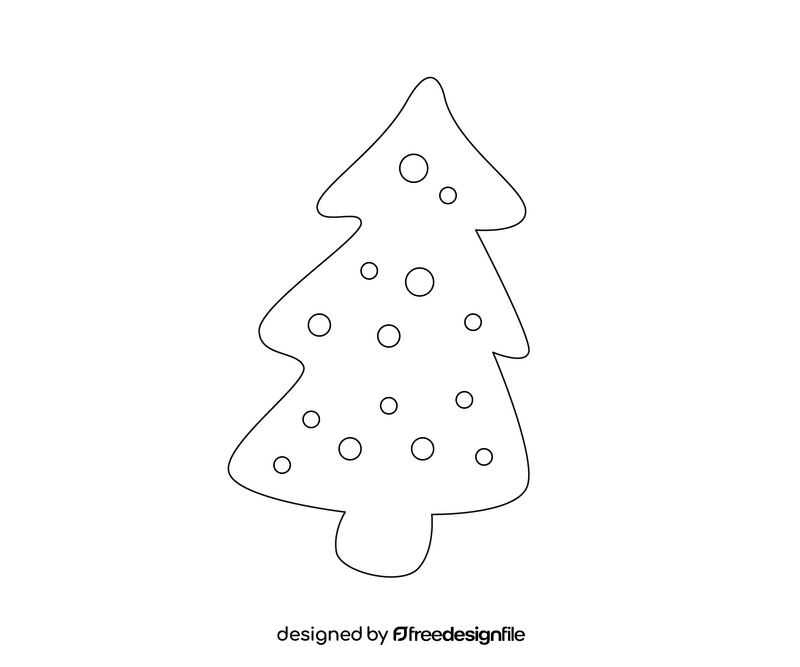 Gingerbread cookie black and white clipart free download