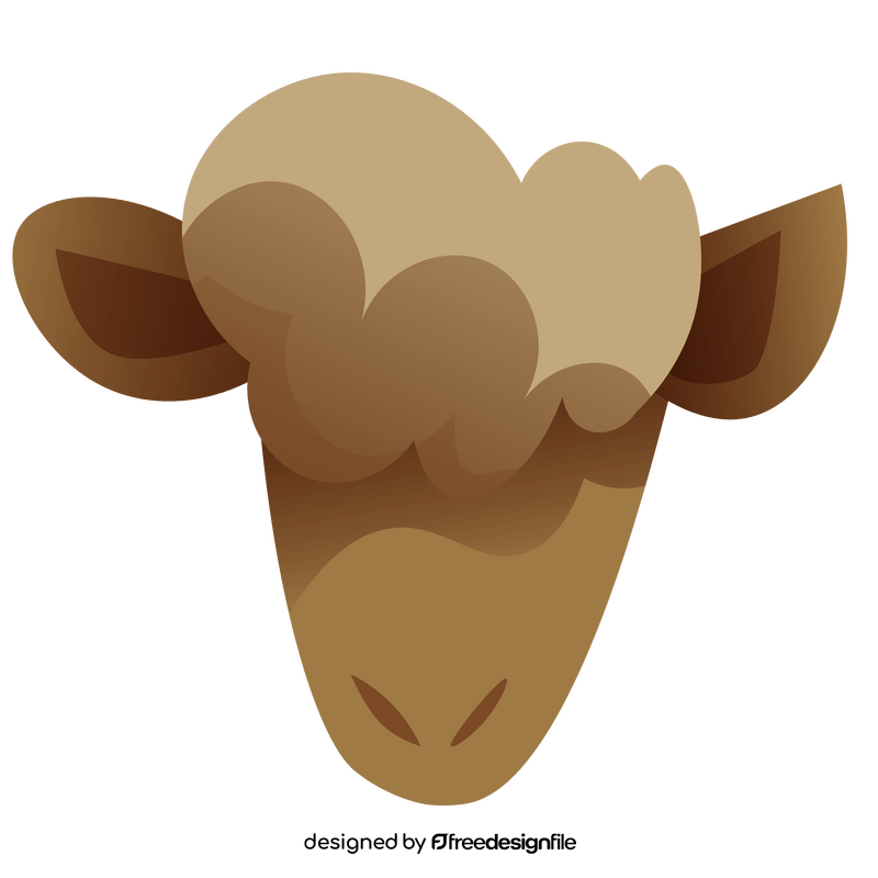 Sheep head clipart