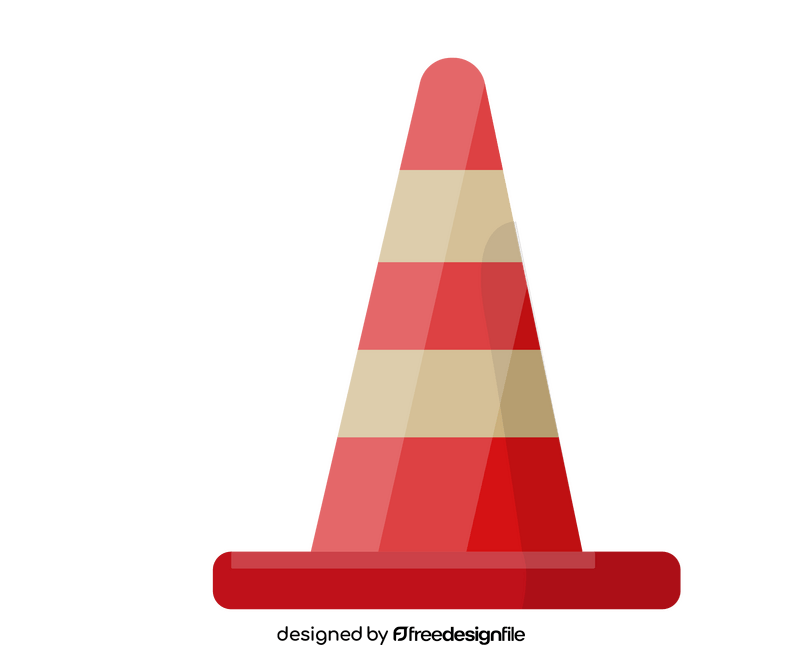 Cartoon traffic cone clipart