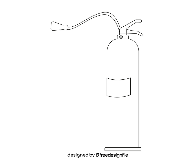 Fire extinguisher black and white clipart free download