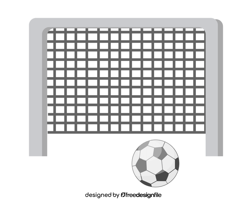 Football goal illustration clipart