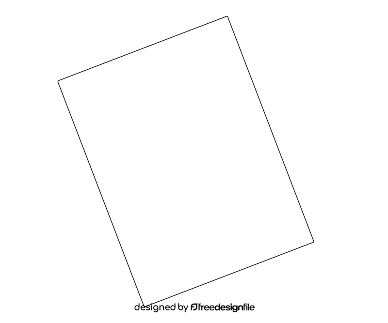 Soccer red card black and white clipart