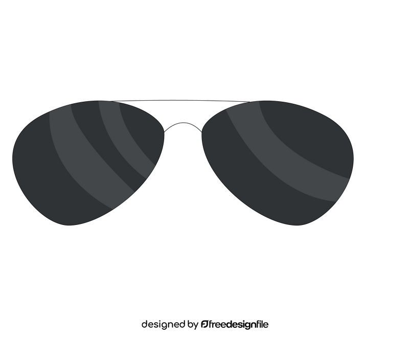 Classic sunglasses illustration clipart