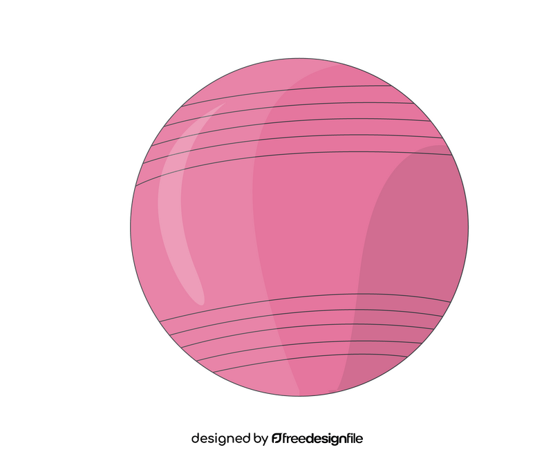 Fitness pink ball clipart