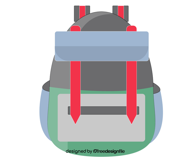Tourist backpack clipart