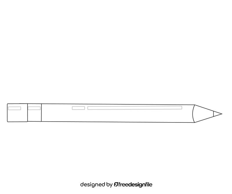 Free pencil black and white clipart