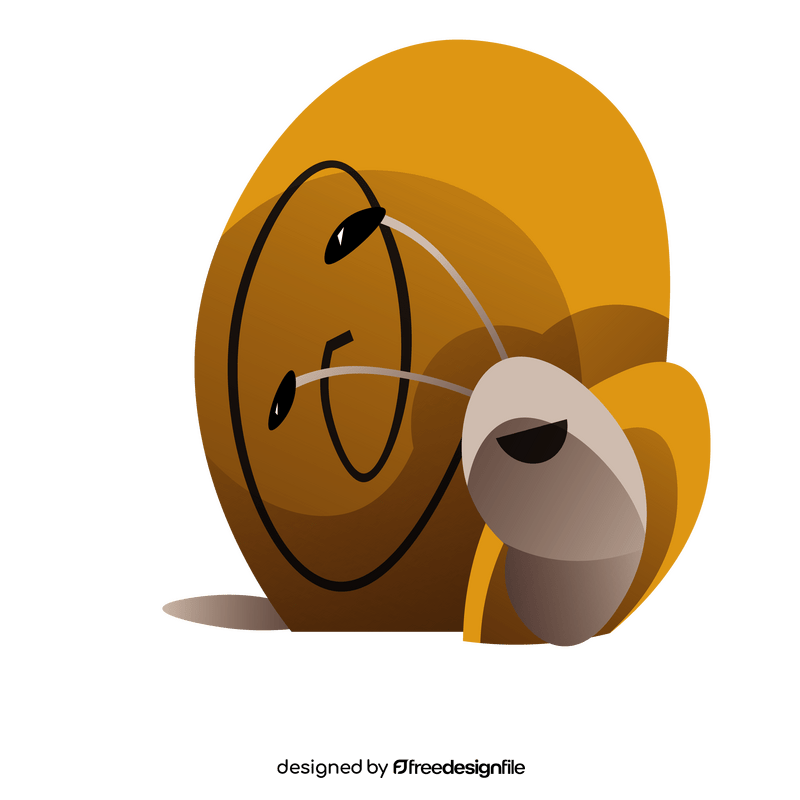 Cartoon snail happy clipart