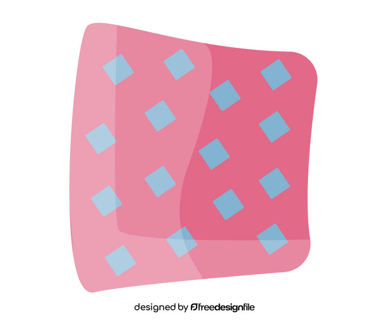 Bedroom pillow drawing clipart