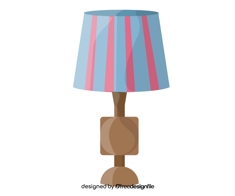 Bedroom lamp illustration clipart