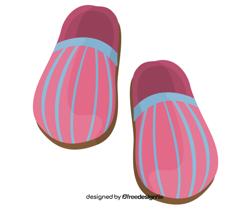 Bedroom slippers free clipart