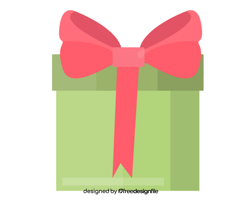 Present, gift box drawing clipart