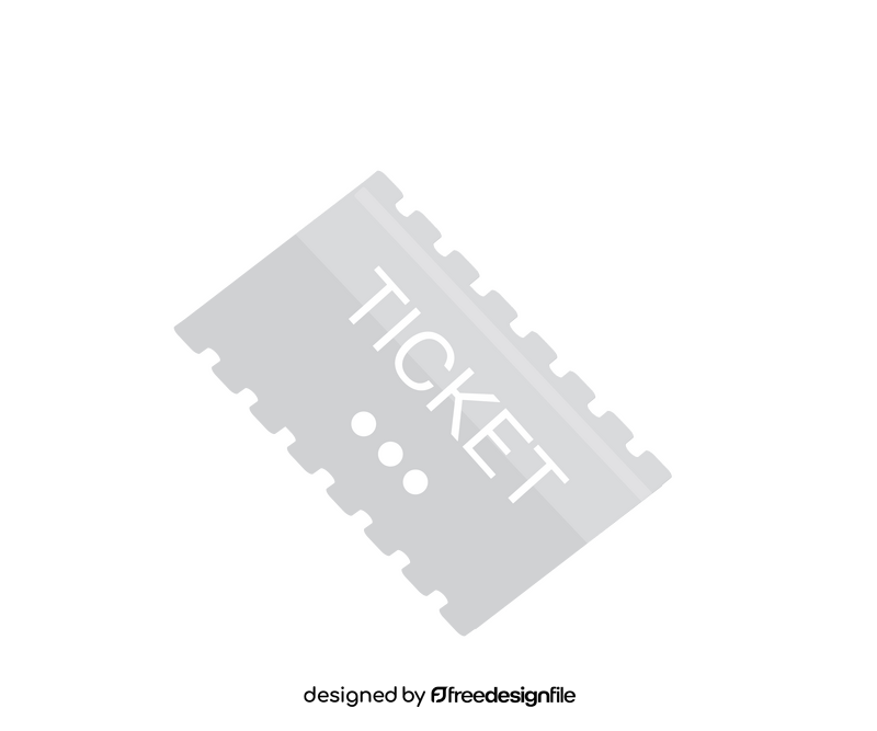 Cinema, theater ticket clipart