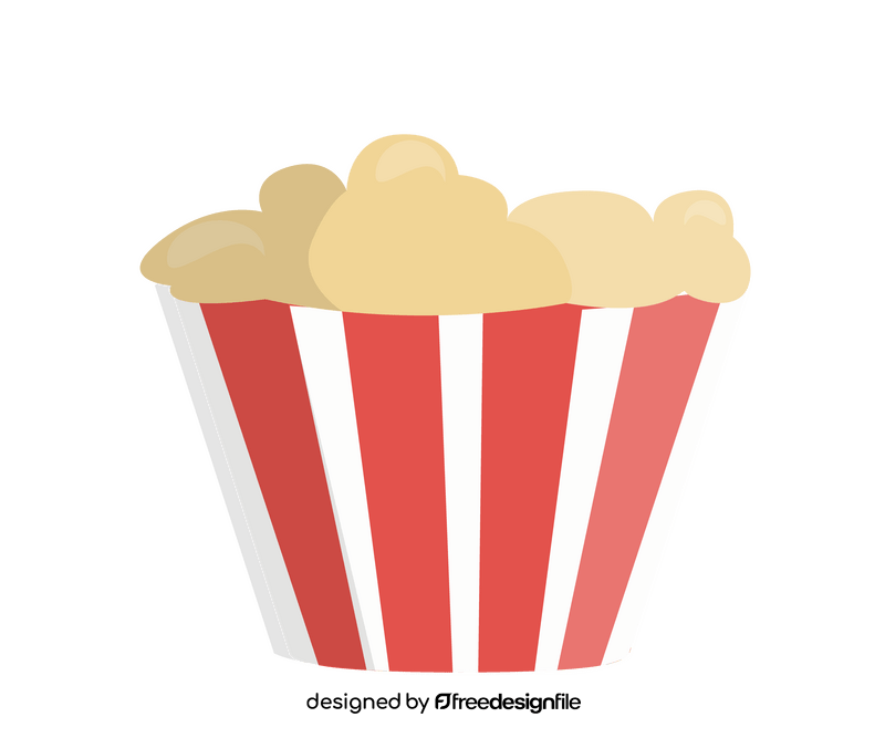 Cartoon cinema popcorn clipart