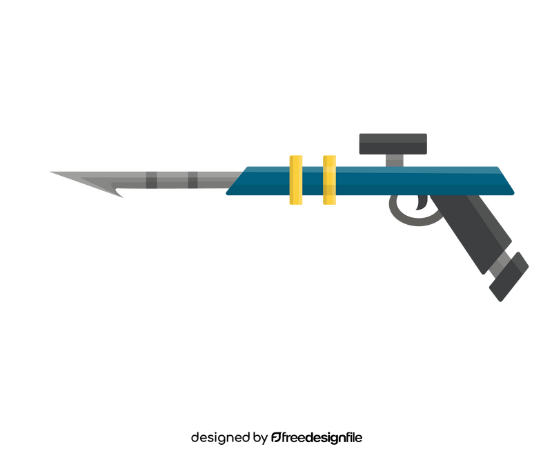 Diving harpoon gun clipart