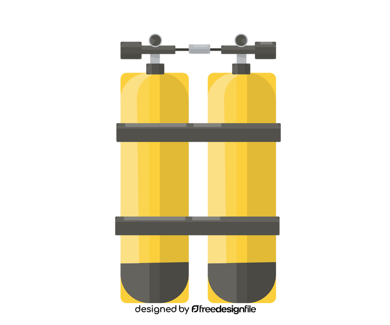 Diving oxygen tank illustration clipart