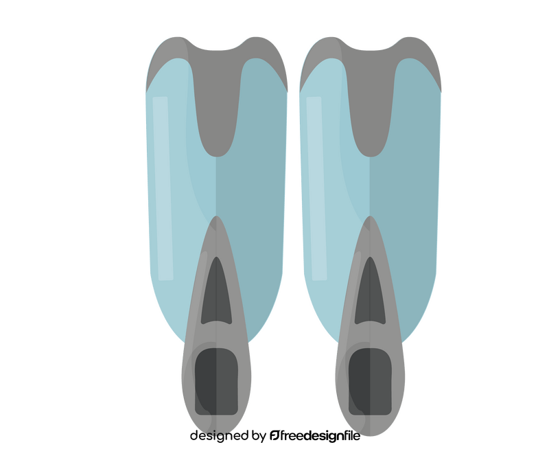 Diving flippers free clipart