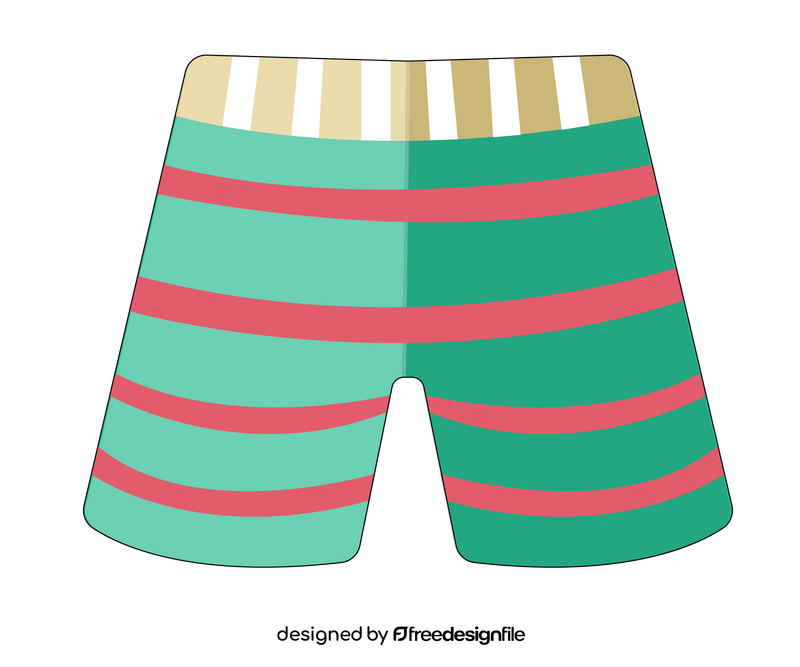 Summer beach shorts clipart vector free download