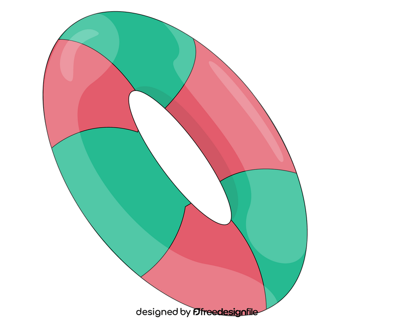 Swimming lifebuoy ring clipart
