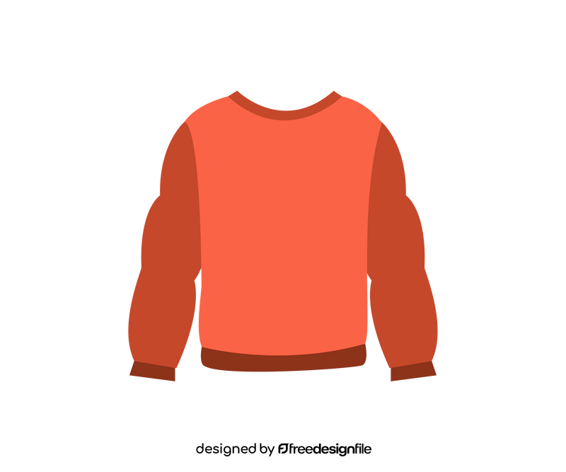 Red sweatshirt drawing clipart vector free download