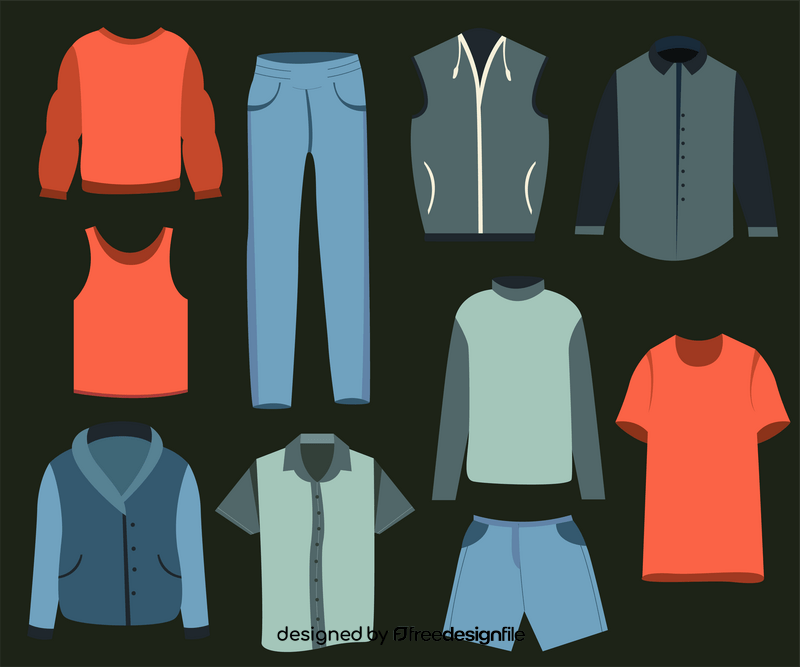 Men clothes vector