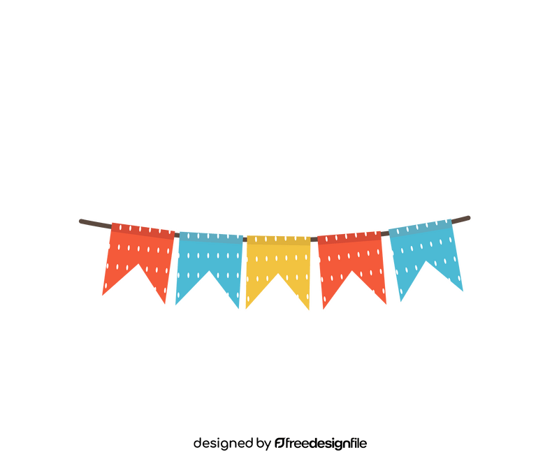 Party garland clipart