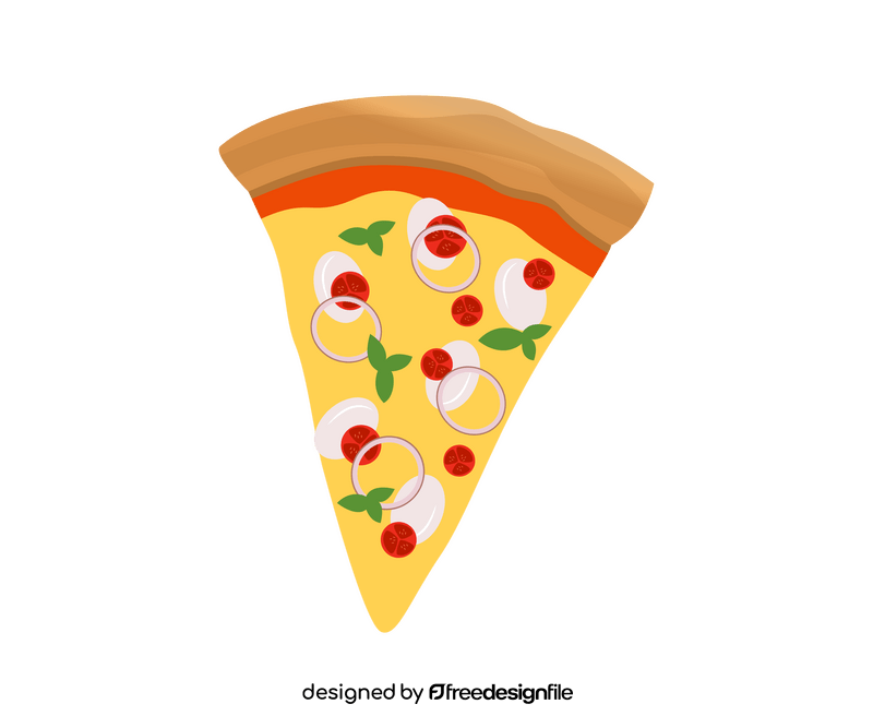 Slice of pizza drawing clipart